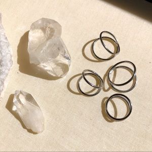 🍋 3/$25 stacking + midi rings set FP